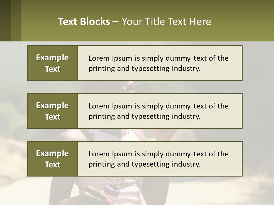 Girl Inflates Soap Bubbles PowerPoint Template