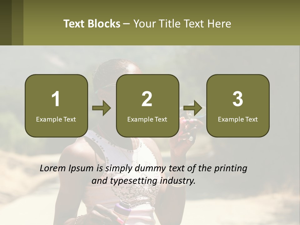 Girl Inflates Soap Bubbles PowerPoint Template