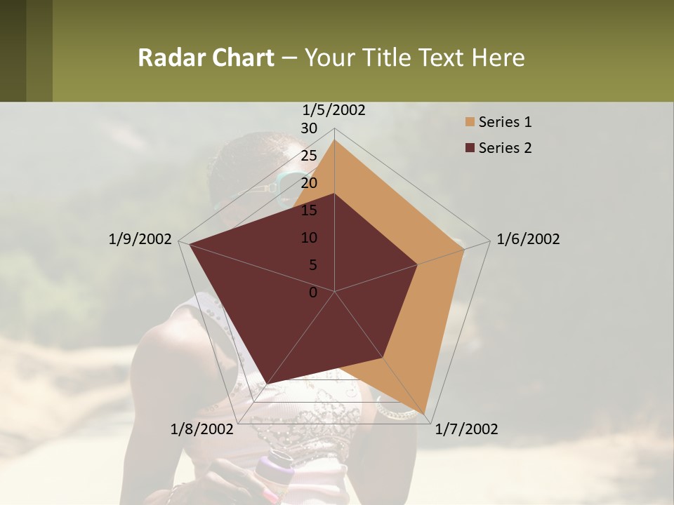 Girl Inflates Soap Bubbles PowerPoint Template