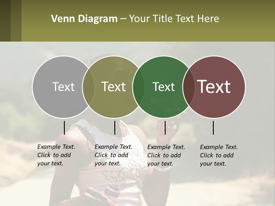 Girl Inflates Soap Bubbles PowerPoint Template