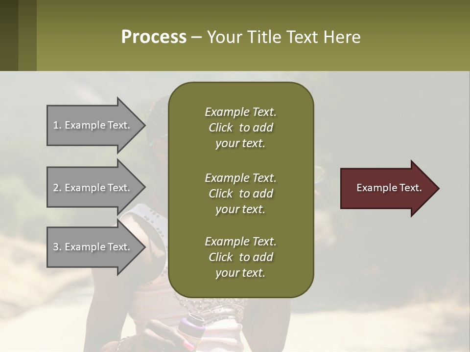 Girl Inflates Soap Bubbles PowerPoint Template