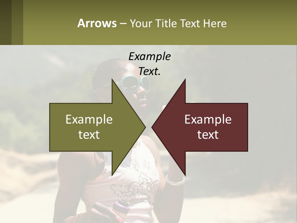 Girl Inflates Soap Bubbles PowerPoint Template