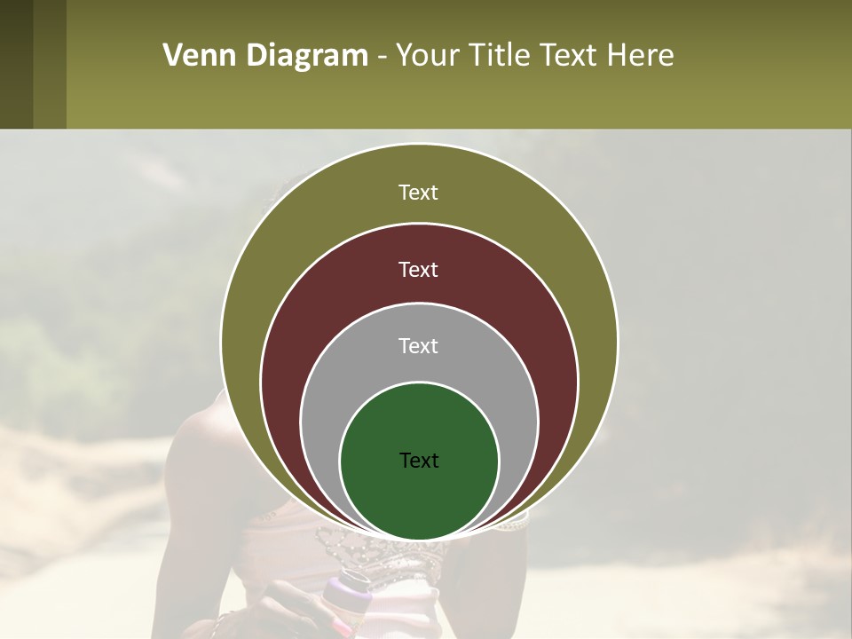 Girl Inflates Soap Bubbles PowerPoint Template