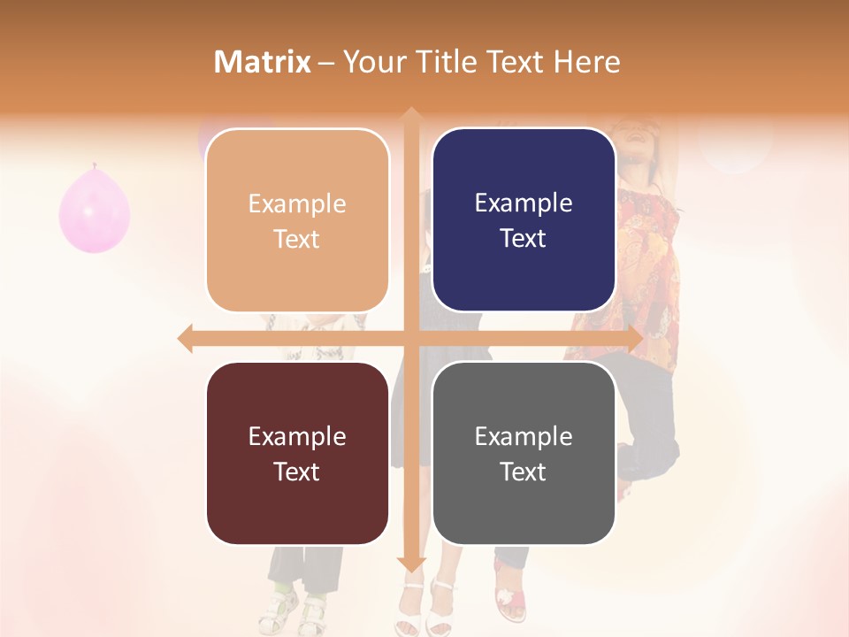 The Children Are Happy PowerPoint Template