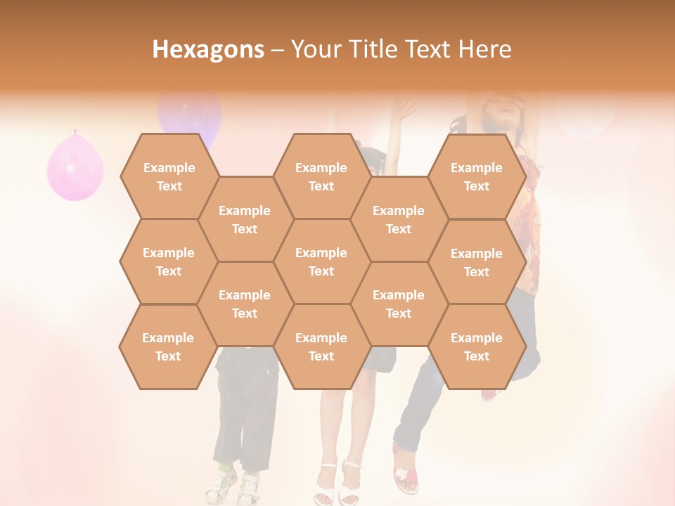 The Children Are Happy PowerPoint Template