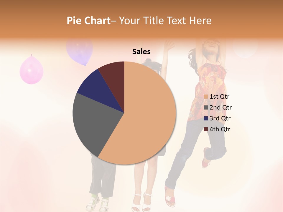 The Children Are Happy PowerPoint Template