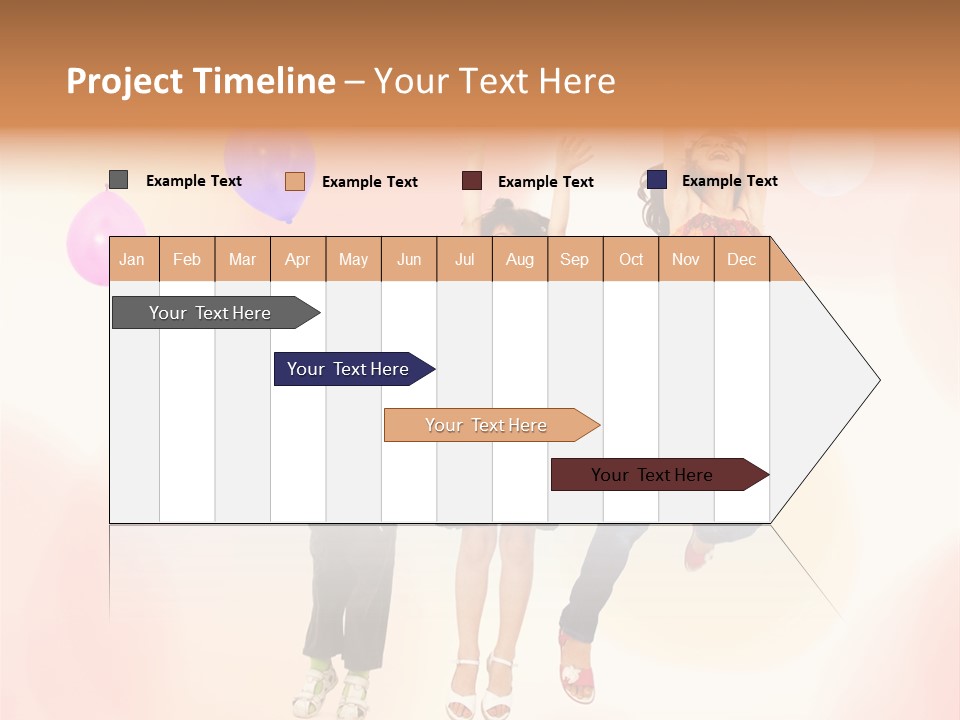 The Children Are Happy PowerPoint Template