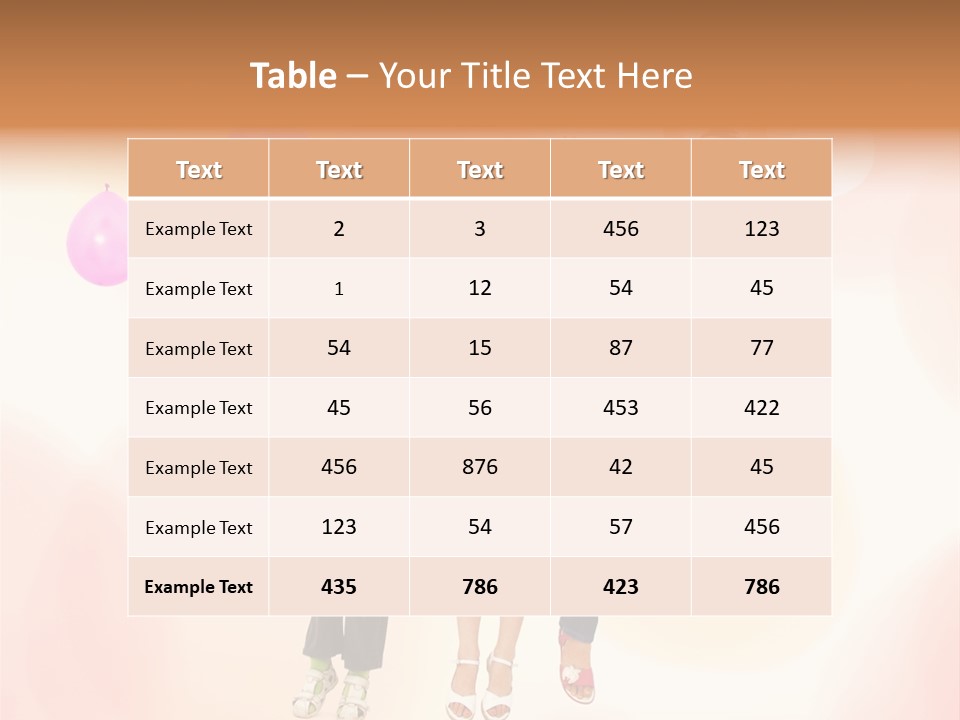 The Children Are Happy PowerPoint Template
