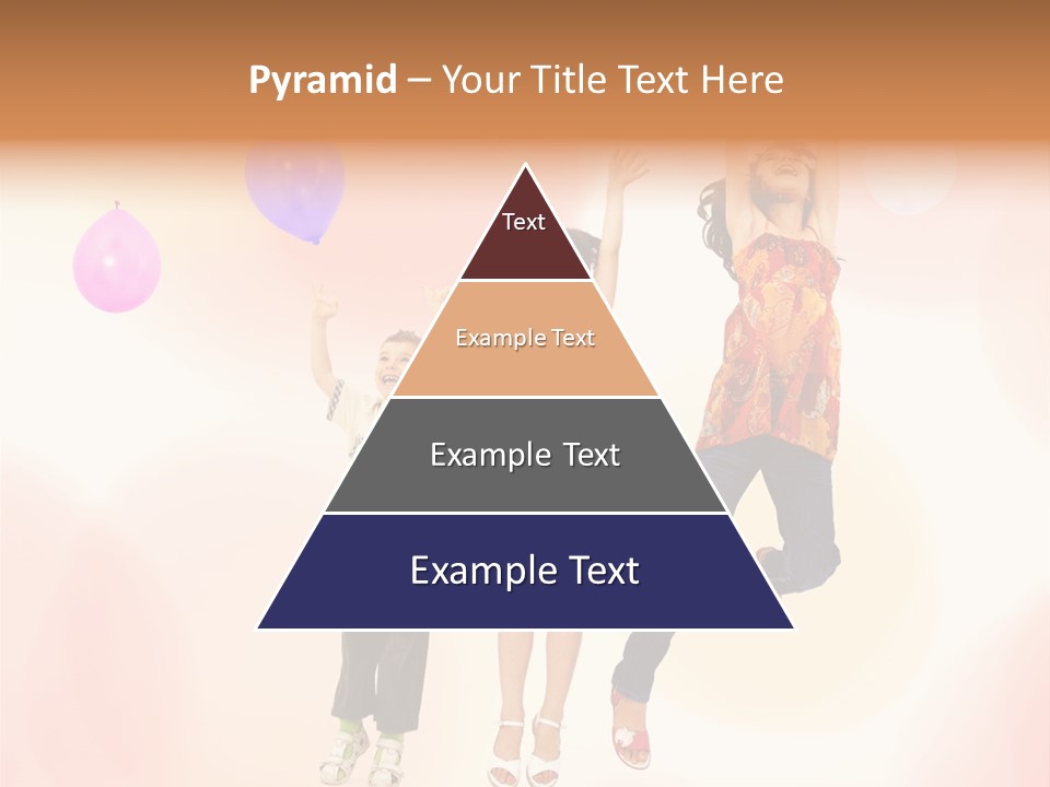 The Children Are Happy PowerPoint Template