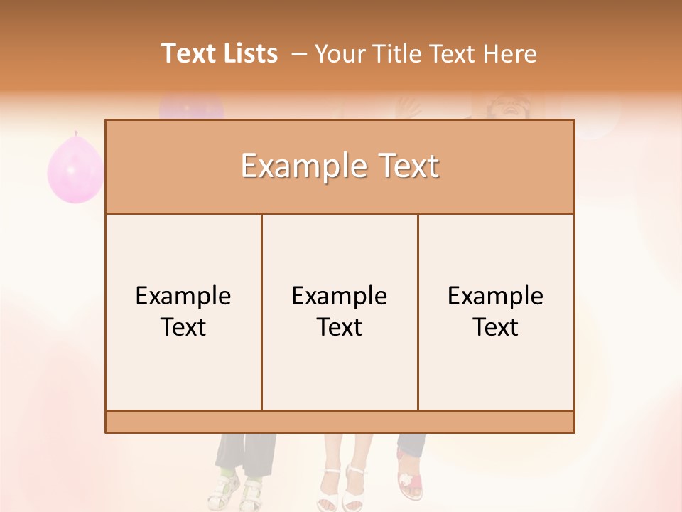 The Children Are Happy PowerPoint Template