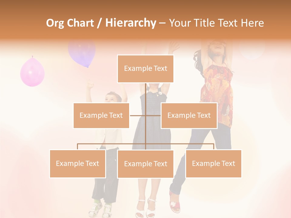 The Children Are Happy PowerPoint Template