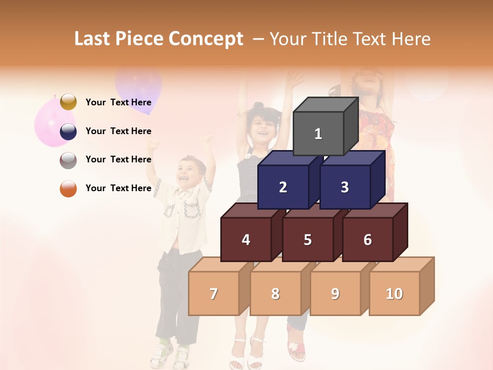 The Children Are Happy PowerPoint Template