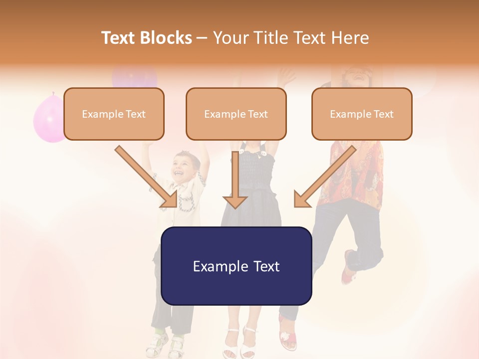The Children Are Happy PowerPoint Template