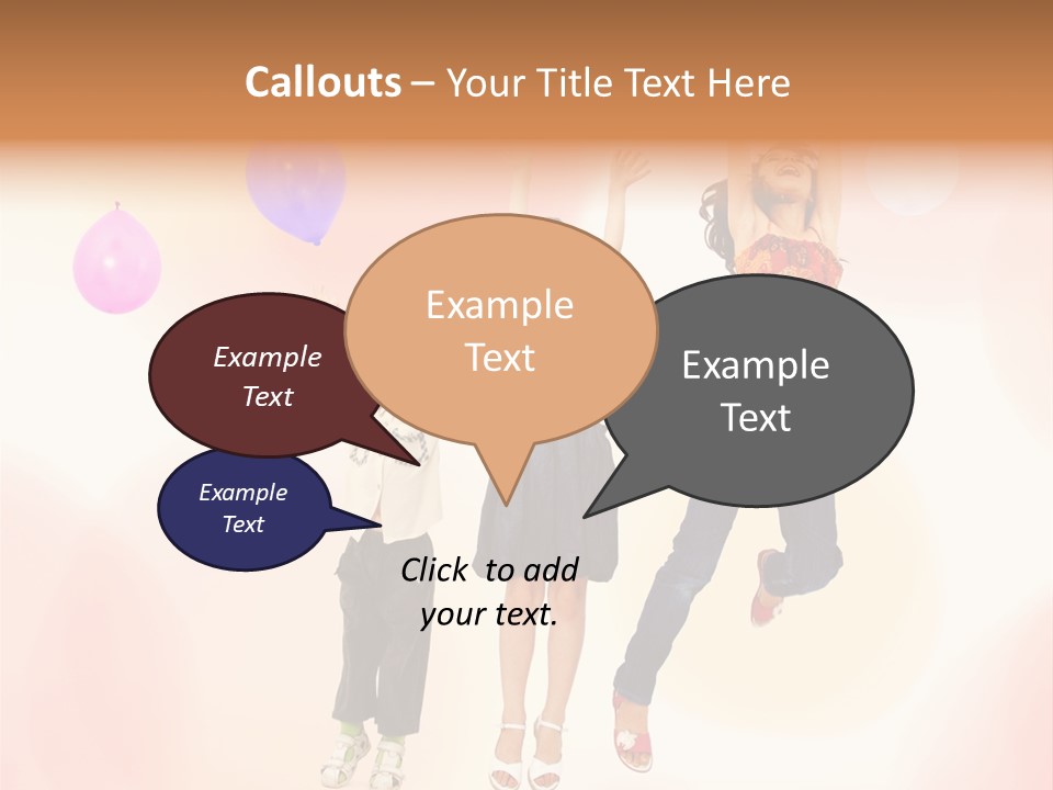 The Children Are Happy PowerPoint Template