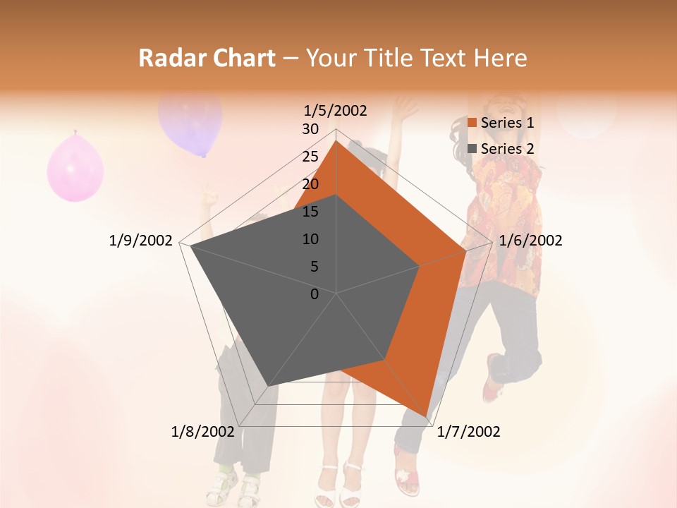 The Children Are Happy PowerPoint Template