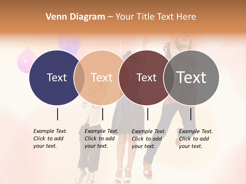 The Children Are Happy PowerPoint Template