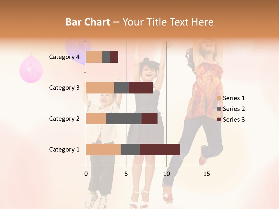 The Children Are Happy PowerPoint Template
