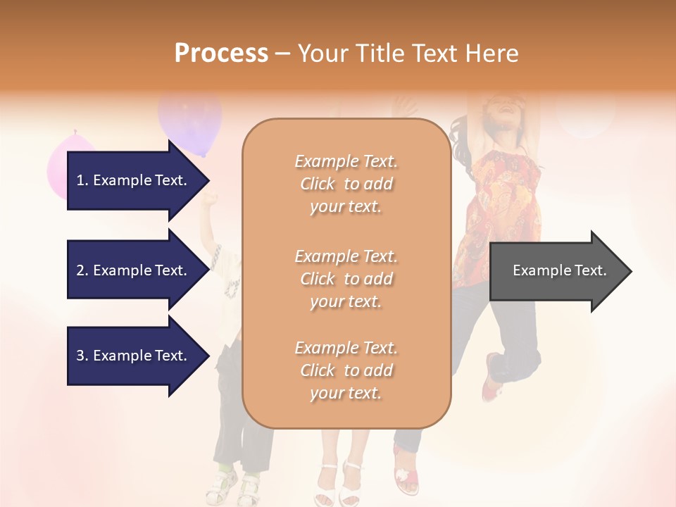 The Children Are Happy PowerPoint Template