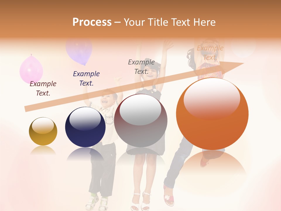 The Children Are Happy PowerPoint Template