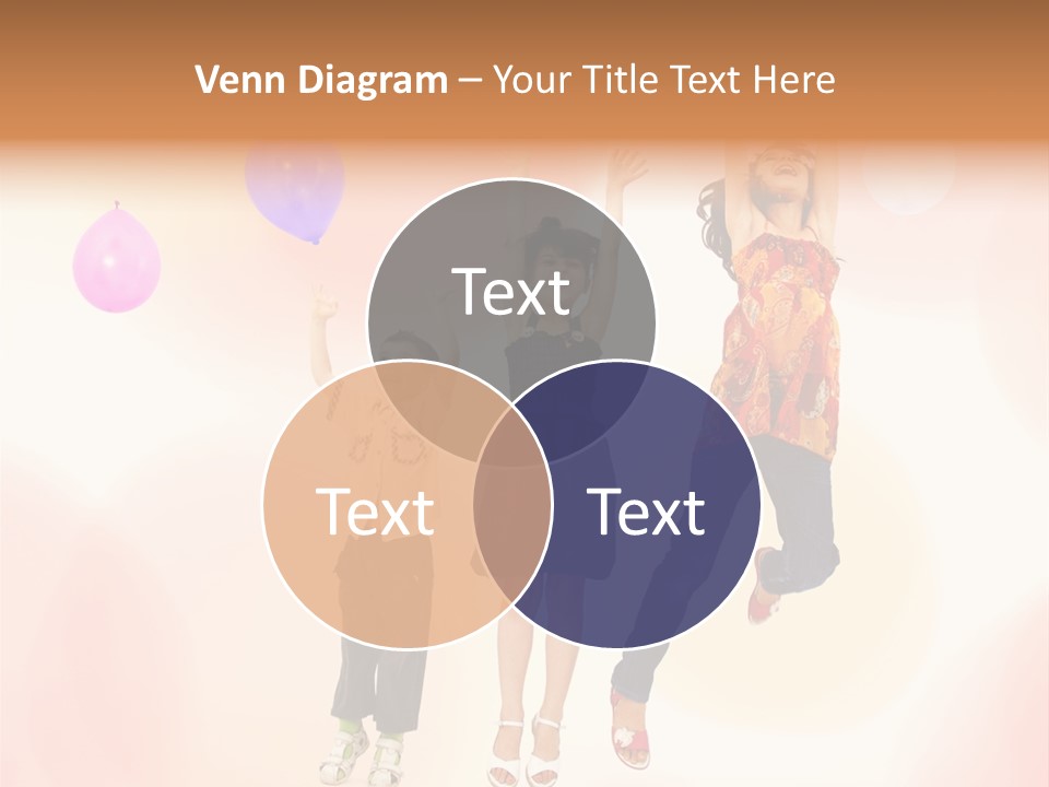 The Children Are Happy PowerPoint Template