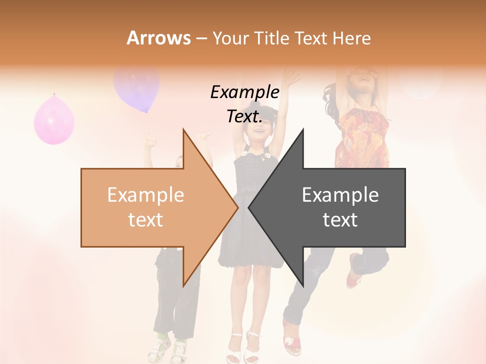 The Children Are Happy PowerPoint Template