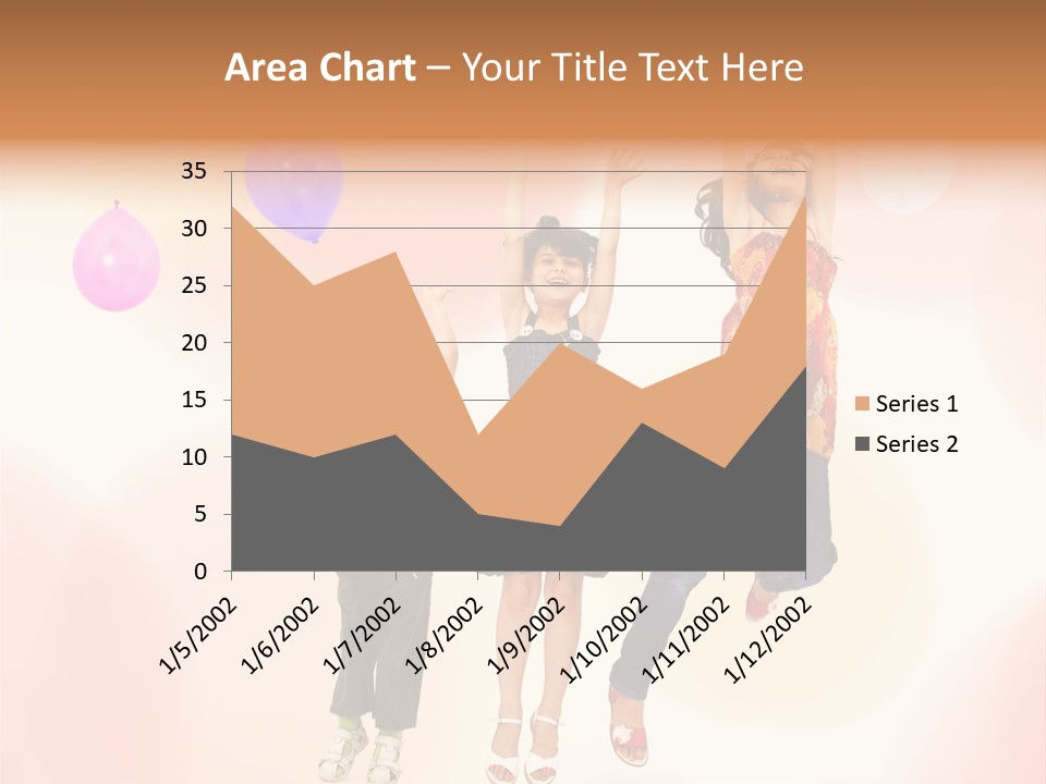 The Children Are Happy PowerPoint Template