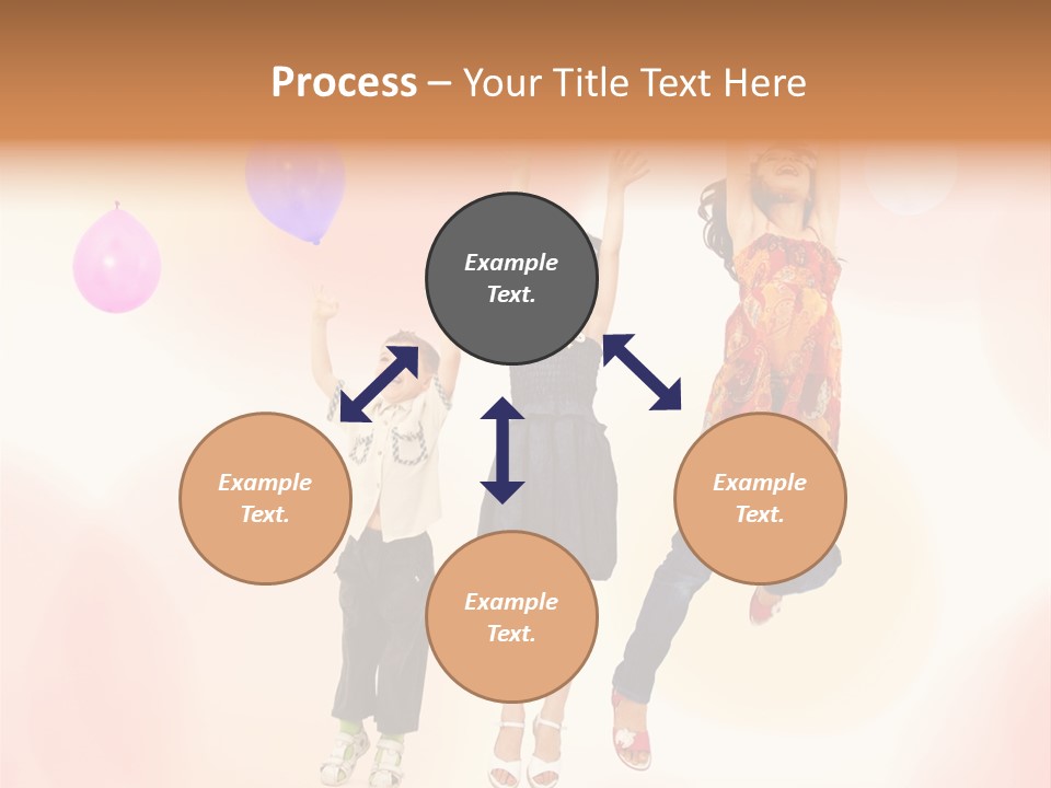 The Children Are Happy PowerPoint Template