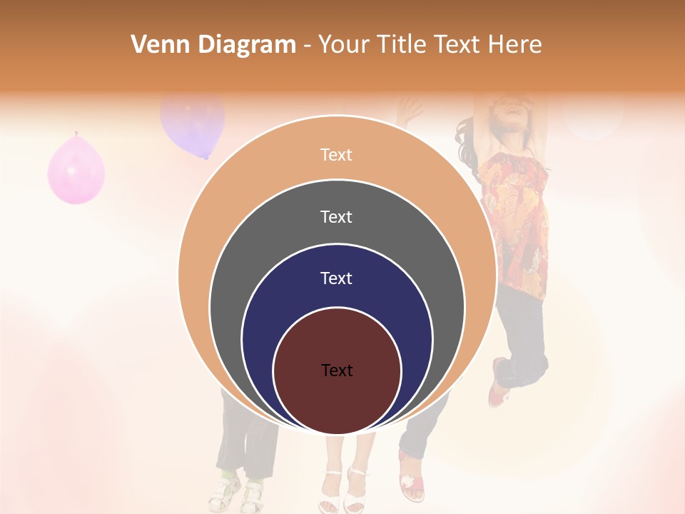 The Children Are Happy PowerPoint Template