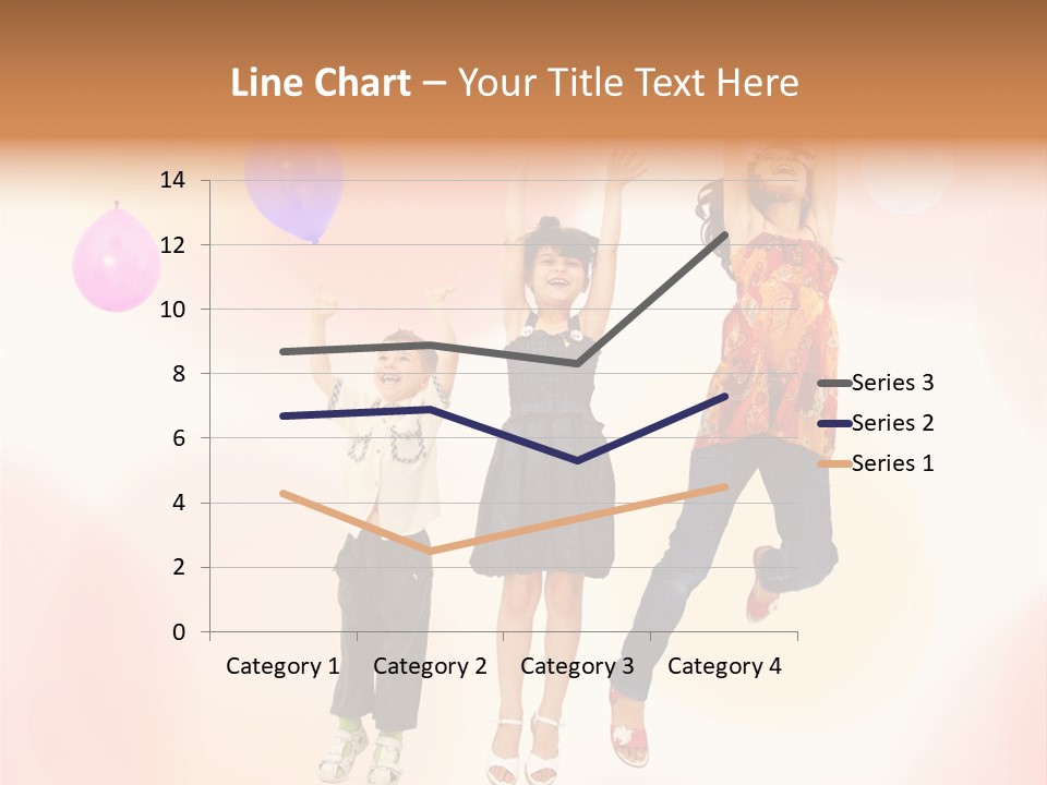 The Children Are Happy PowerPoint Template