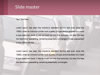 Traffic Jam From The Car PowerPoint Template