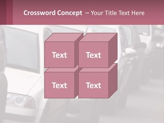 Traffic Jam From The Car PowerPoint Template