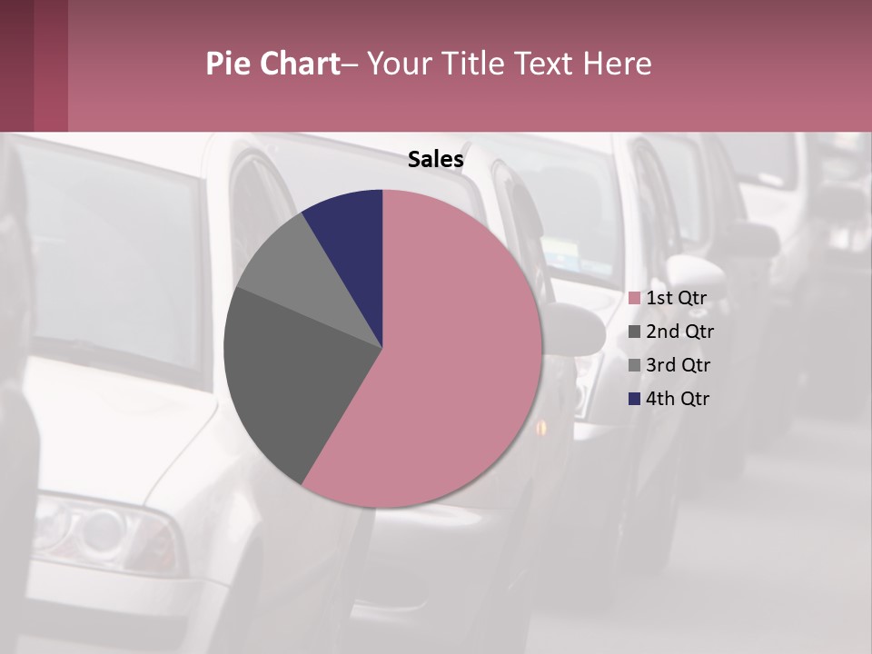 Traffic Jam From The Car PowerPoint Template