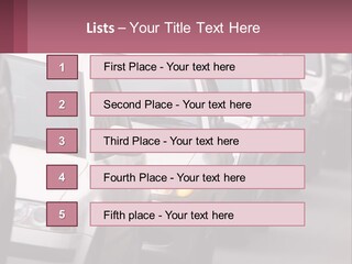 Traffic Jam From The Car PowerPoint Template