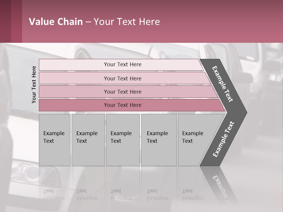 Traffic Jam From The Car PowerPoint Template