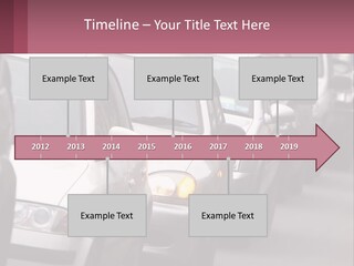 Traffic Jam From The Car PowerPoint Template