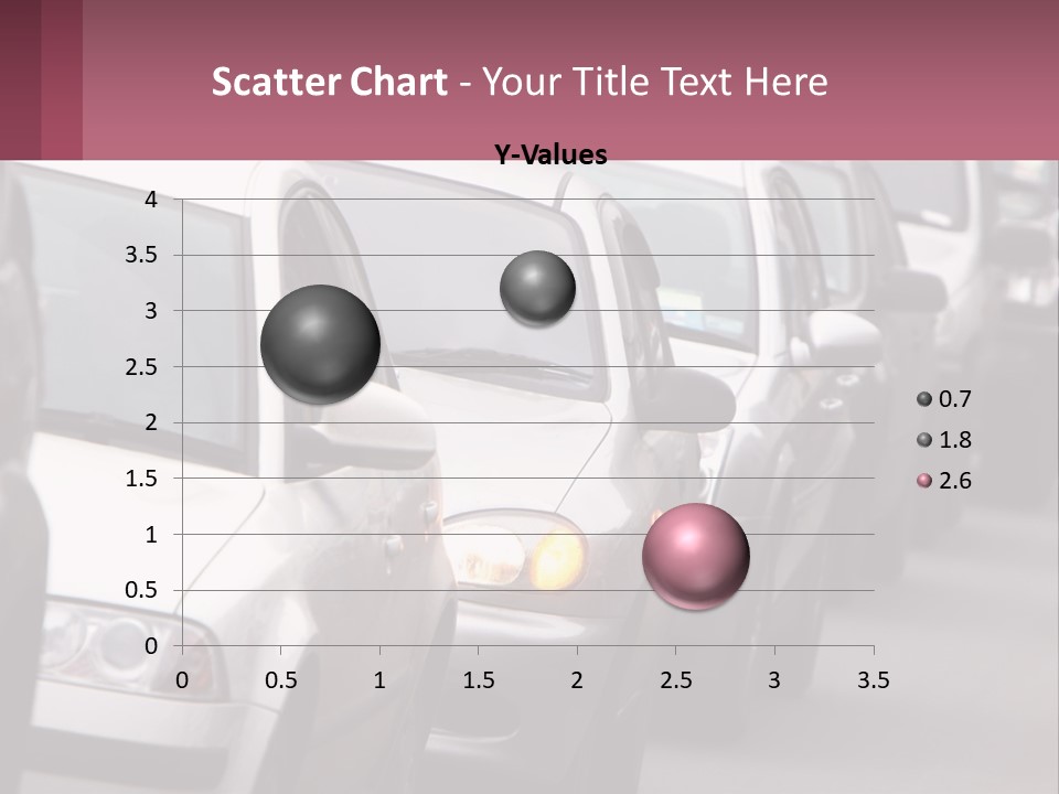 Traffic Jam From The Car PowerPoint Template