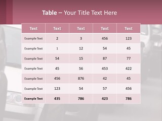 Traffic Jam From The Car PowerPoint Template