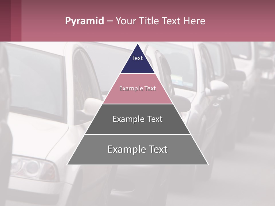 Traffic Jam From The Car PowerPoint Template