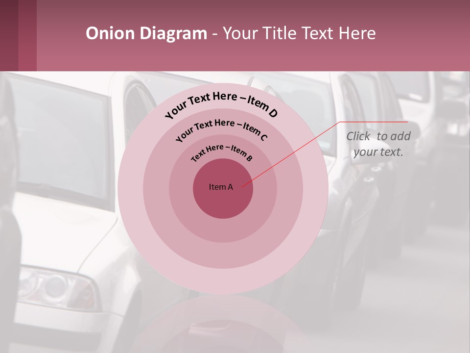 Traffic Jam From The Car PowerPoint Template