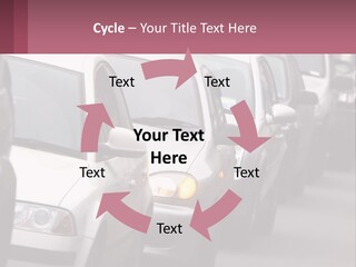 Traffic Jam From The Car PowerPoint Template