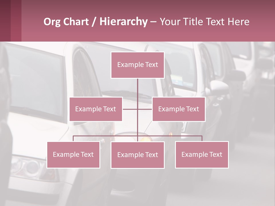 Traffic Jam From The Car PowerPoint Template