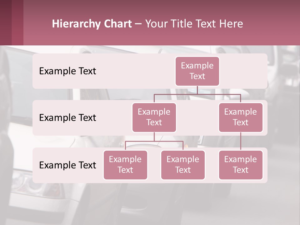Traffic Jam From The Car PowerPoint Template