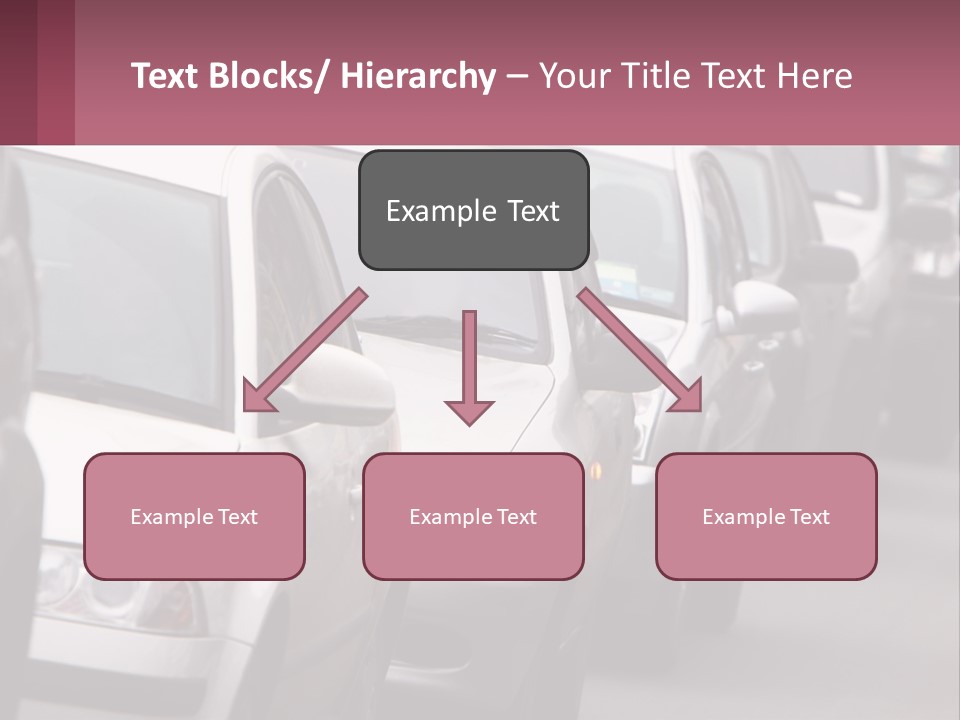 Traffic Jam From The Car PowerPoint Template