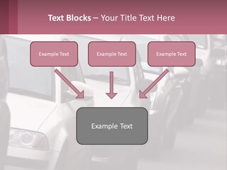 Traffic Jam From The Car PowerPoint Template