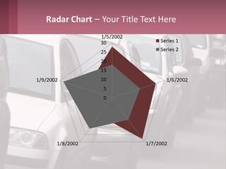 Traffic Jam From The Car PowerPoint Template