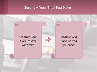 Traffic Jam From The Car PowerPoint Template