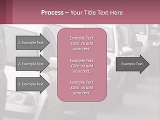 Traffic Jam From The Car PowerPoint Template