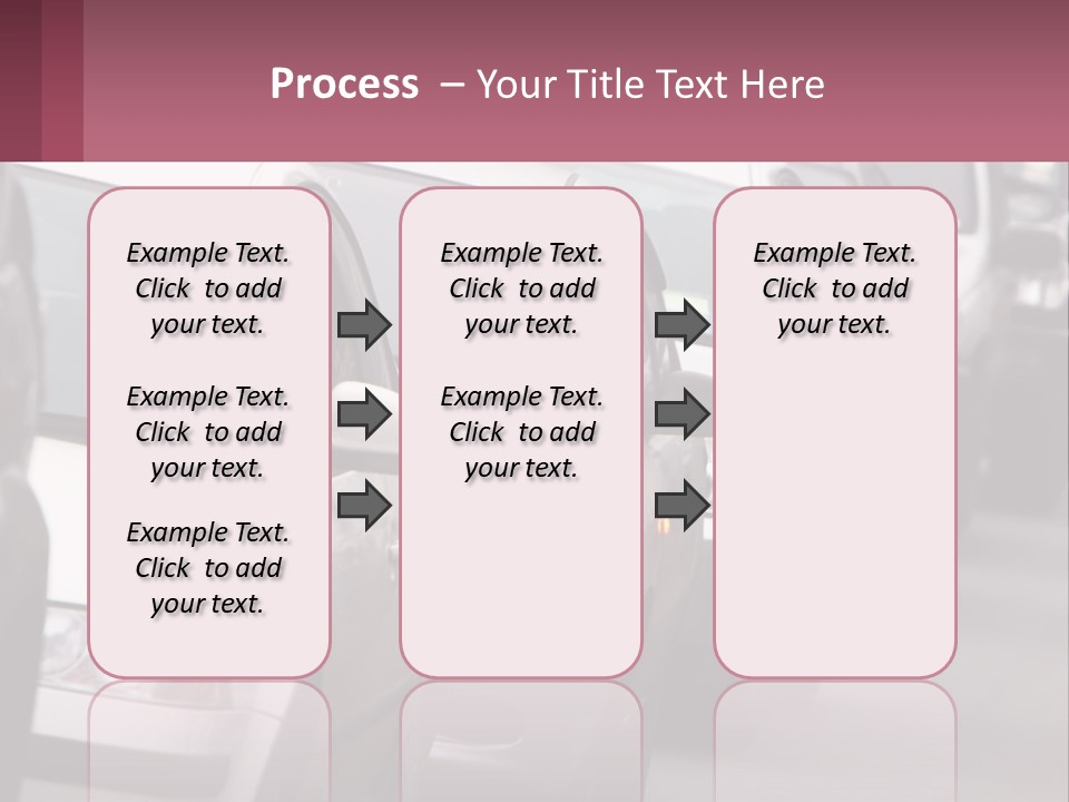 Traffic Jam From The Car PowerPoint Template