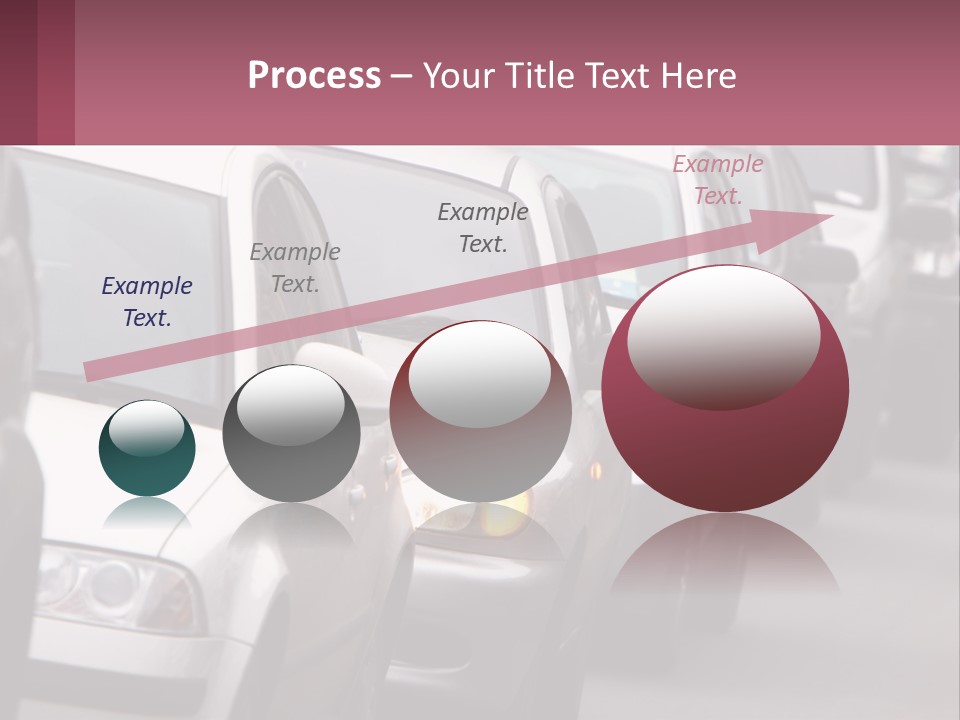 Traffic Jam From The Car PowerPoint Template