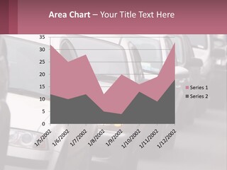 Traffic Jam From The Car PowerPoint Template
